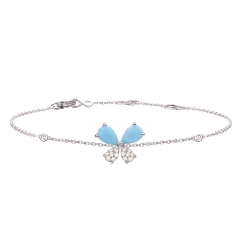 DJULA BRACELET PAPILLON 2 TURQUOISES