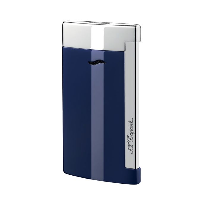 S.T DUPONT BRIQUET SLIM 7 FINITION CHROME BLEU