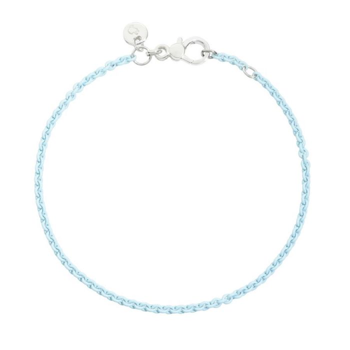 DODO SPRING BRACCIALE ARGENTO AZZURRO PASTELLO