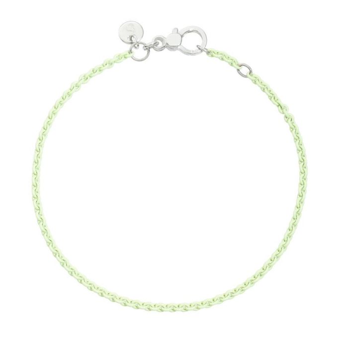 DODO SPRING BRACCIALE ARGENTO VERDE PASTELLO