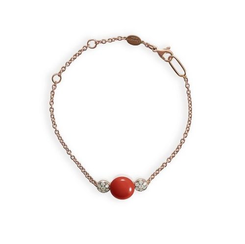 CHANTECLER BON BON BRACCIALE DIAMANTI E CORALLO ROSSO