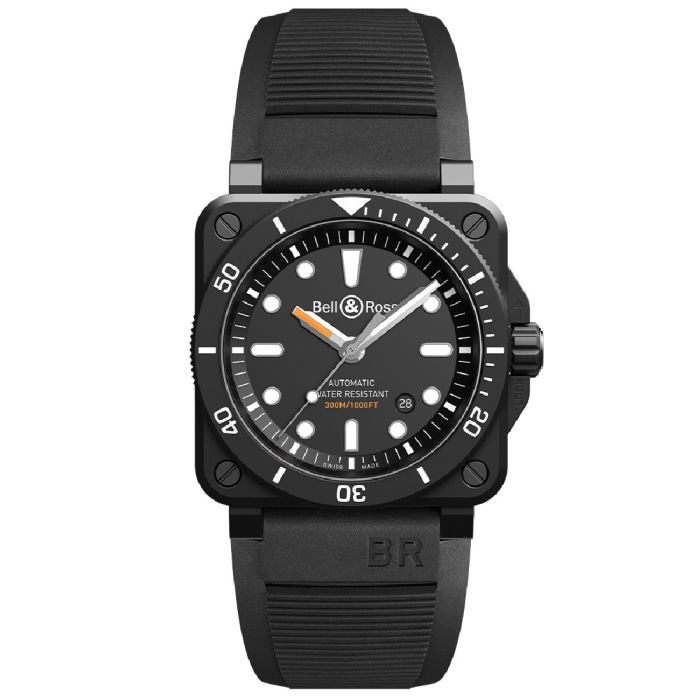 BELL & ROSS BR03-92 DIVER BLACK CERAMICS MATTE 42MM