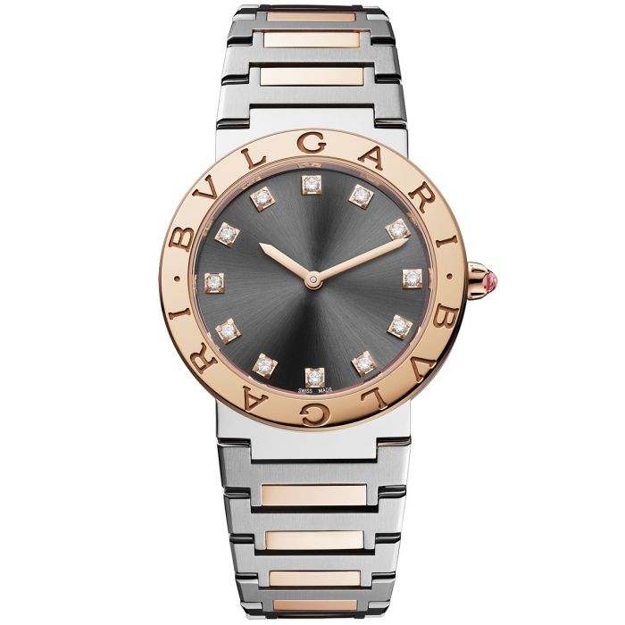 BULGARI BULGARI 33MM LADY PINK GOLD DIAMONDS