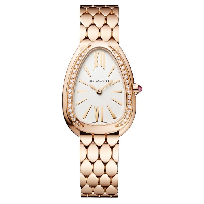 BULGARI SERPENTI SEDUTTORI 33MM PINK GOLD DIAMONDS