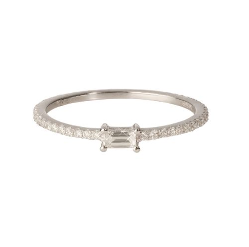 DJULA BAGUE ALLIANCE DIAMANTS BAGUETTE