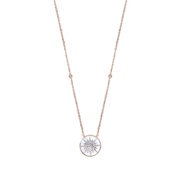 DJULA COLLIER SOLEIL NACRE DIAMANTS