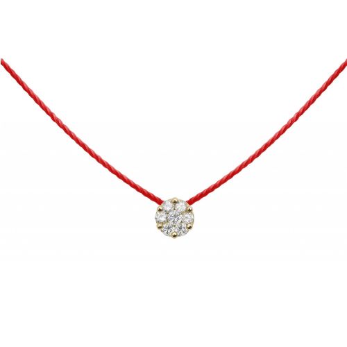 RED LINE ILLUSION COLLIER ROUGE DIAMANTS