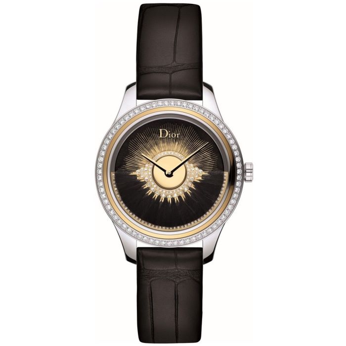 DIOR VIII GRAND BAL PLUME NOIR 36MM DIAMONDS