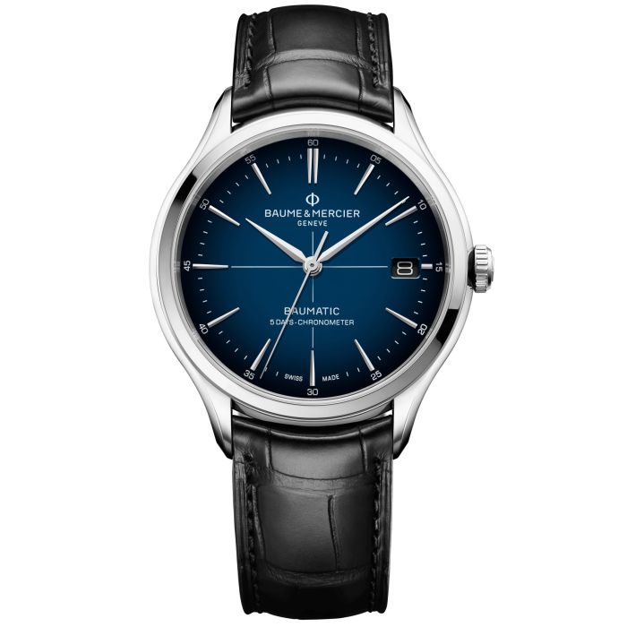 BAUME & MERCIER CLIFTON BAUMATIC BLUE CHRONOMETER 40MM