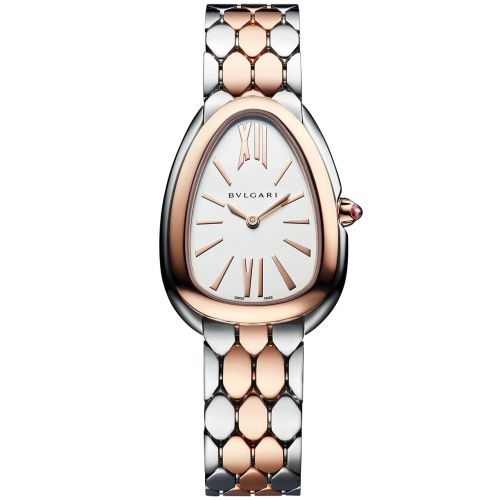 BULGARI SERPENTI SEDUTTORI 33MM PINK GOLD/STEEL DIAMONDS