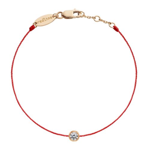 RED LINE PURE BRACELET ROUGE OR ROSE DIAMANT