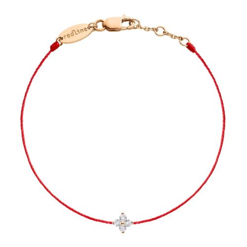 RED LINE SHINY BRACELET ROUGE OR ROSE DIAMANT