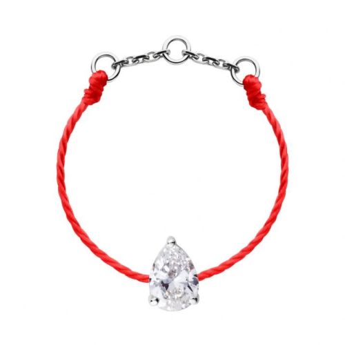 RED LINE SON ALTESSE BAGUE ROUGE OR BLANC DIAMANTS