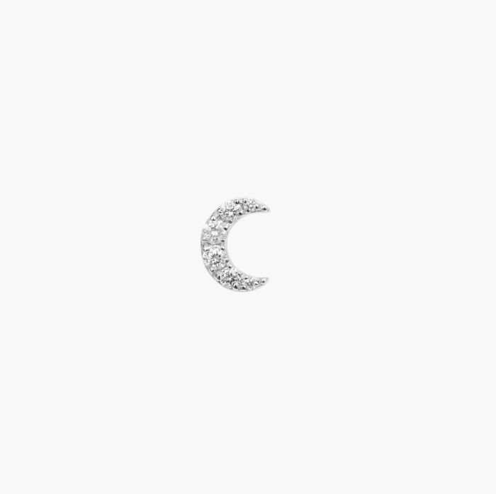 DJULA PIERCING LUNE OR BLANC DIAMANTS