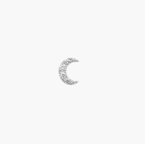 DJULA PIERCING LUNE OR BLANC DIAMANTS