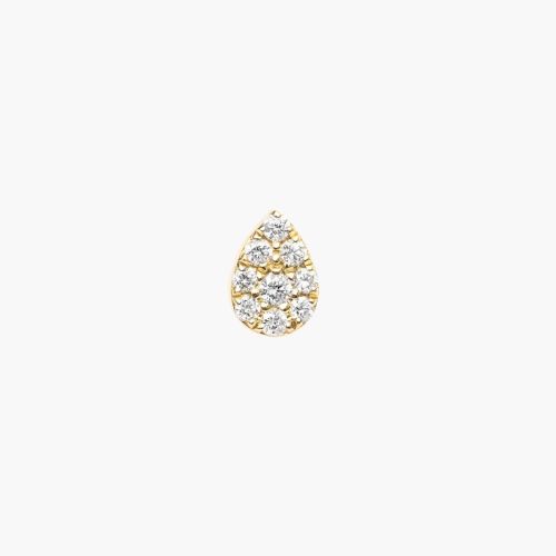 DJULA PIERCING POIRE OR ROSE DIAMANTS