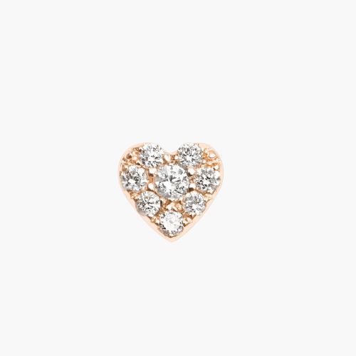 DJULA PIERCING COEUR OR ROSE DIAMANTS