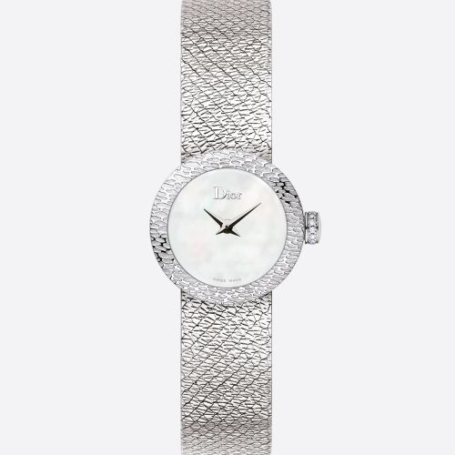 D DE DIOR SATINE 19MM MOTHER OF PEARL DIAMONDS