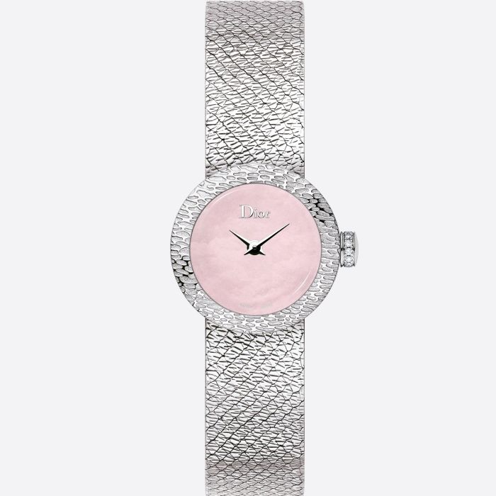 D DE DIOR SATINE 19MM MOTHER OF PEARL DIAMONDS