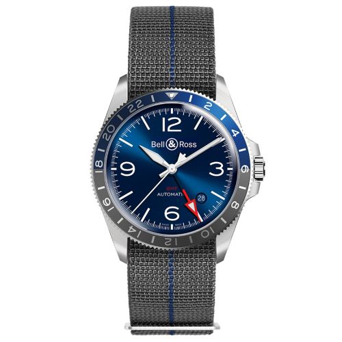 BELL & ROSS BR V2-93 GMT BLUE 41MM