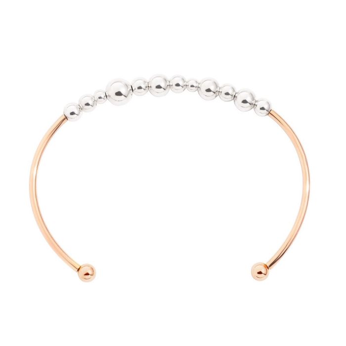 DODO BOLLICINE BRACCIALE ARGENTO E OR ROSE