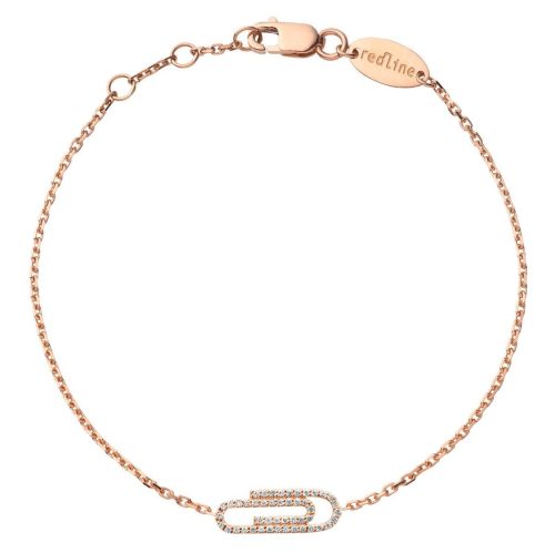 RED LINE TROMBONE DE LUXE BRACELET DIAMANTS