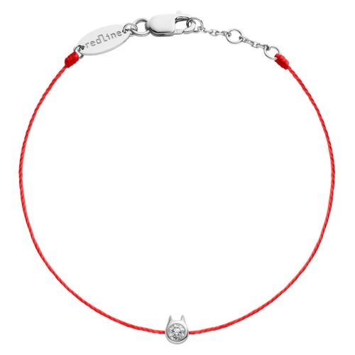 RED LINE MINI PURE CHAT MINI BRACELET OR BLANC DIAMANT