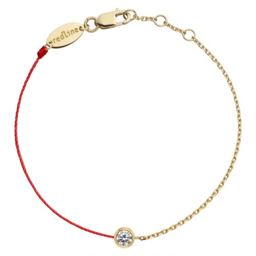 RED LINE PURE DOUBLE BRACELET OR JAUNE DIAMANT