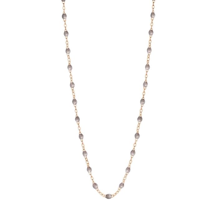 GIGI CLASSIQUE COLLIER OR ROSE GRIS SOURIS 42CM