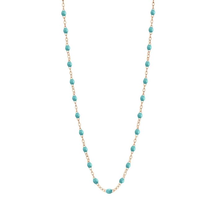 GIGI CLASSIQUE COLLIER OR ROSE TURQUOISE VERT