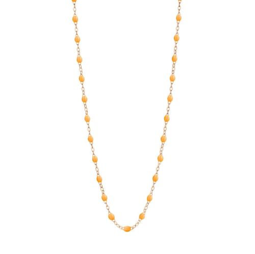 GIGI CLASSIQUE COLLIER OR ROSE MANDARINE 42CM