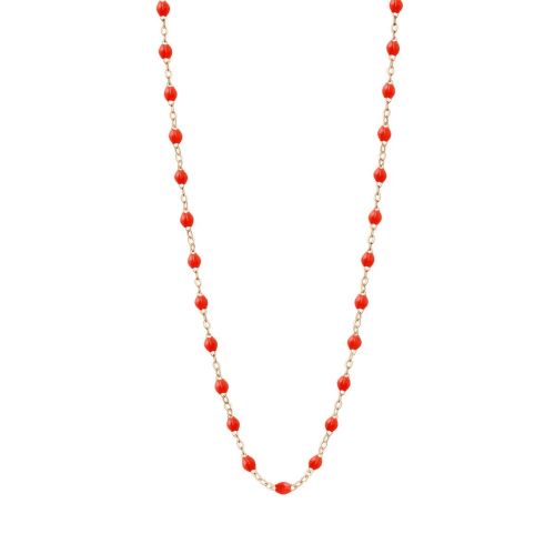 GIGI CLASSIQUE COLLIER OR ROSE CORAIL 42CM