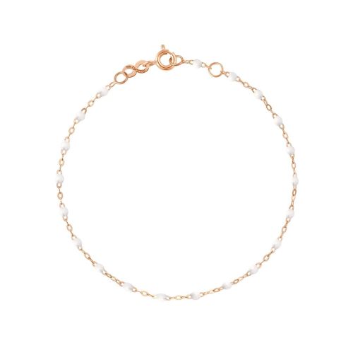 GIGI CLASSIQUE BRACELET OR ROSE BLANCHE 17CM