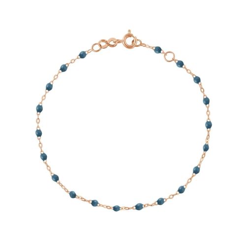 GIGI CLASSIQUE BRACELET OR ROSE BLEU CÉLESTE 17CM