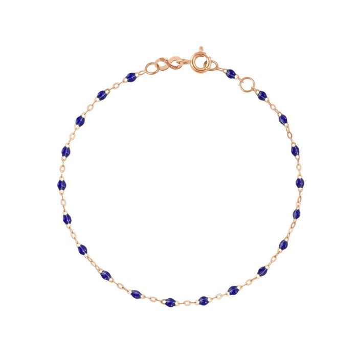 GIGI CLASSIQUE BRACELET OR ROSE BLEU DE PRUSSE 17CM