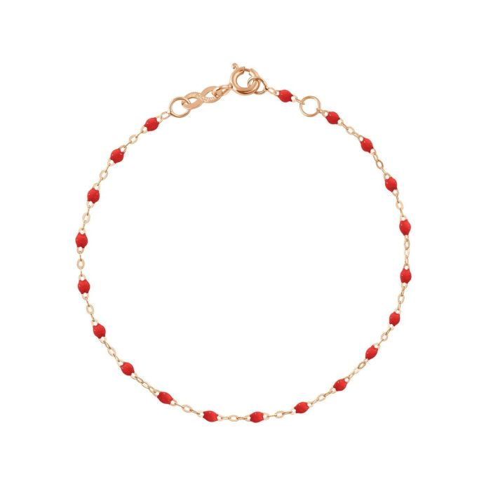 GIGI CLASSIQUE BRACELET OR ROSE COQUELICOT 17CM