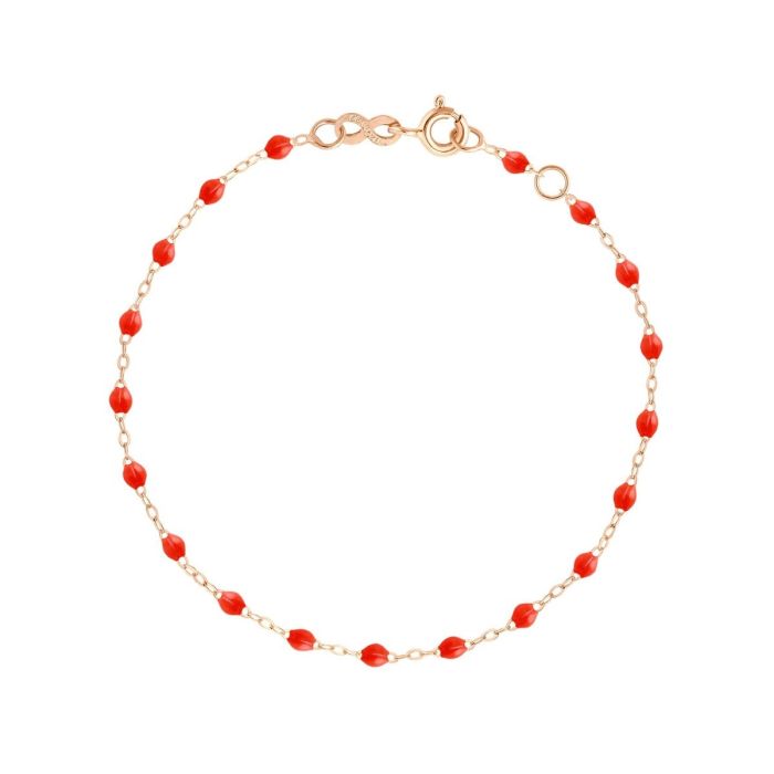 GIGI CLASSIQUE BRACELET OR ROSE CORAIL 17CM