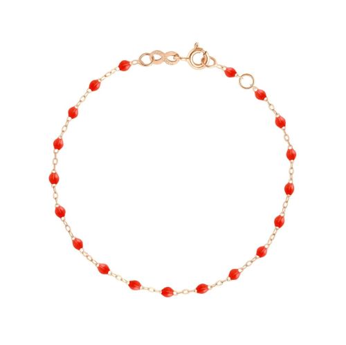 GIGI CLASSIQUE BRACELET OR ROSE CORAIL 17CM