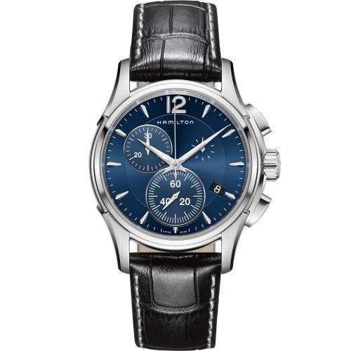 HAMILTON JAZZMASTER CHRONO BLUE 42 MM