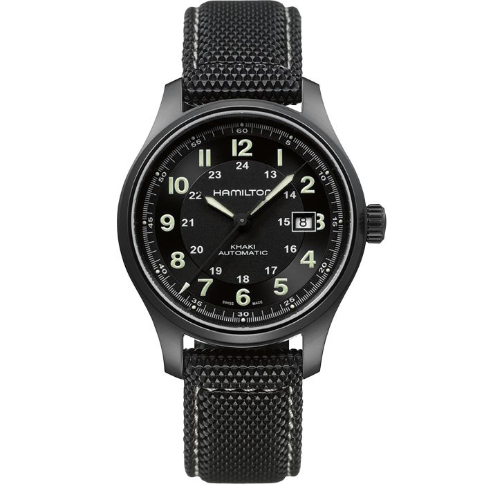 HAMILTON KHAKI FIELD TITANIUM PVD 42 MM