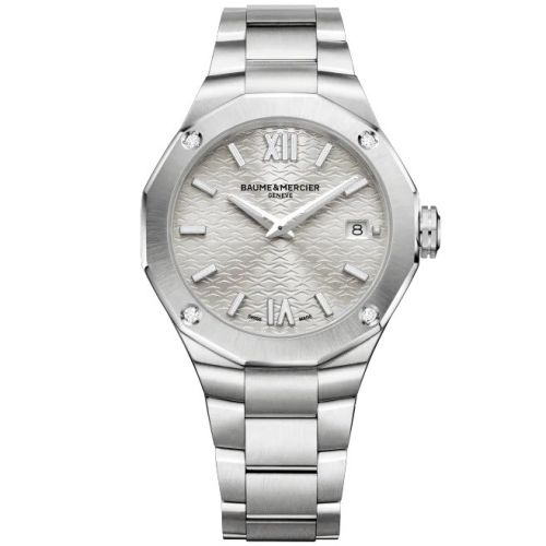 BAUME & MERCIER RIVIERA GREY 36MM DIAMONDS