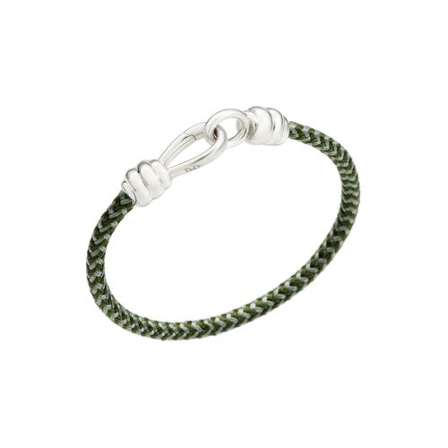 DODO BRACCIALE NODO VERDE ARGENTO