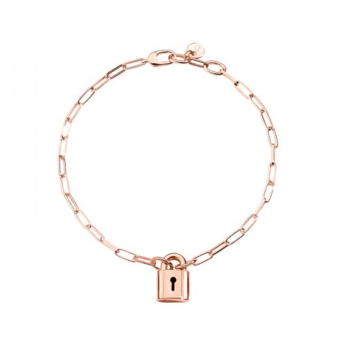 DODO BRACCIALE LUCCHETTO ARGENTO DORATO ORO ROSA