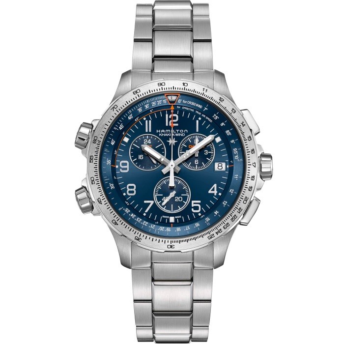 HAMILTON KHAKI AVIATION X-WIND GMT CHRONO QUARTZ 46 MM