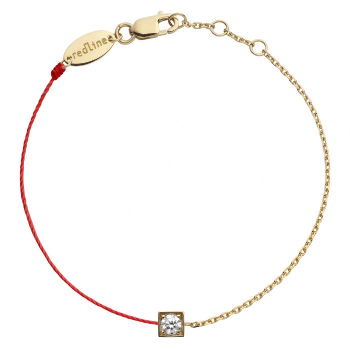 RED LINE CUBE DOUBLE BRACELET ROUGE DIAMANT