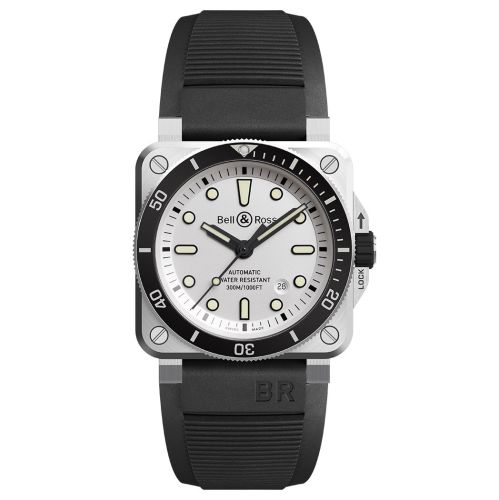 BELL & ROSS BR03-92 DIVER WHITE 42MM