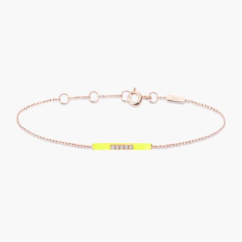 DJULA COLLIER MARBELLA JAUNE OR ROSE DIAMANTS