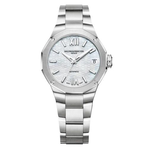 BAUME & MERCIER RIVIERA MOTHER OF PEARL 33MM DIAMONDS