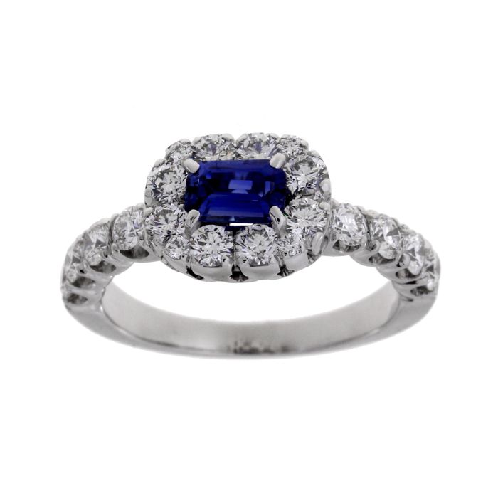 PONS & BARTUMEU ANELL OR BLANC SAFIR BLAU DIAMANTS