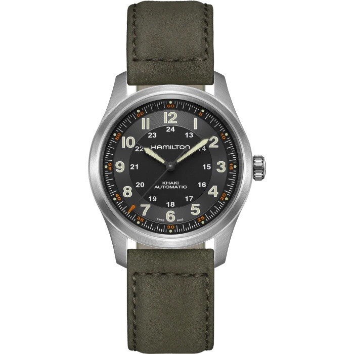 HAMILTON KHAKI FIELD TITANIUM BLACK 38 MM